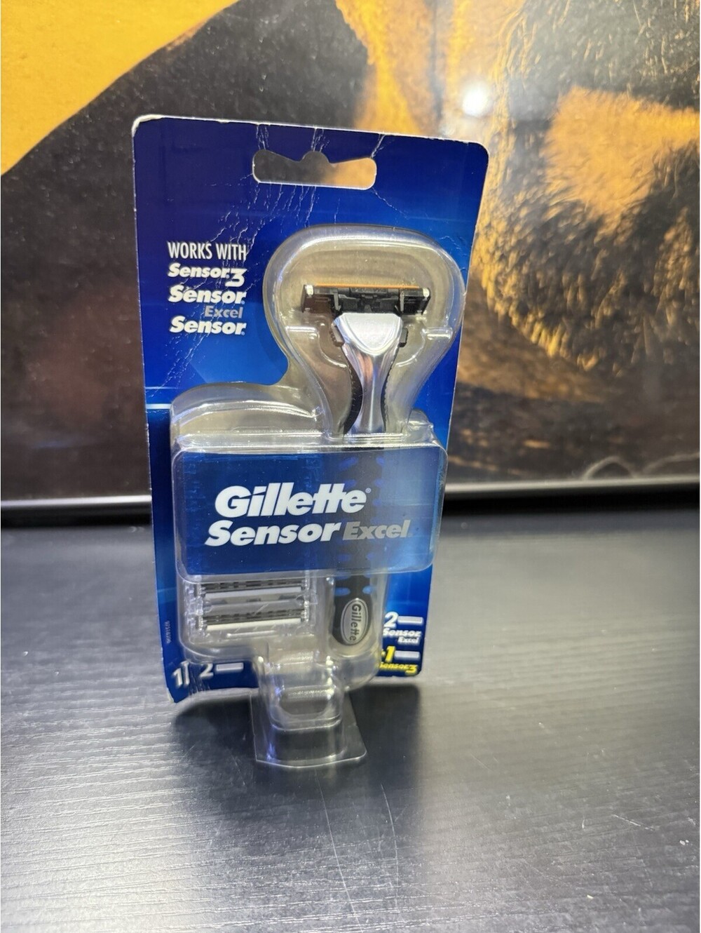 Gillette Sensor Excel Razor Handle + 3 Cartridges - Picture 5 of 8